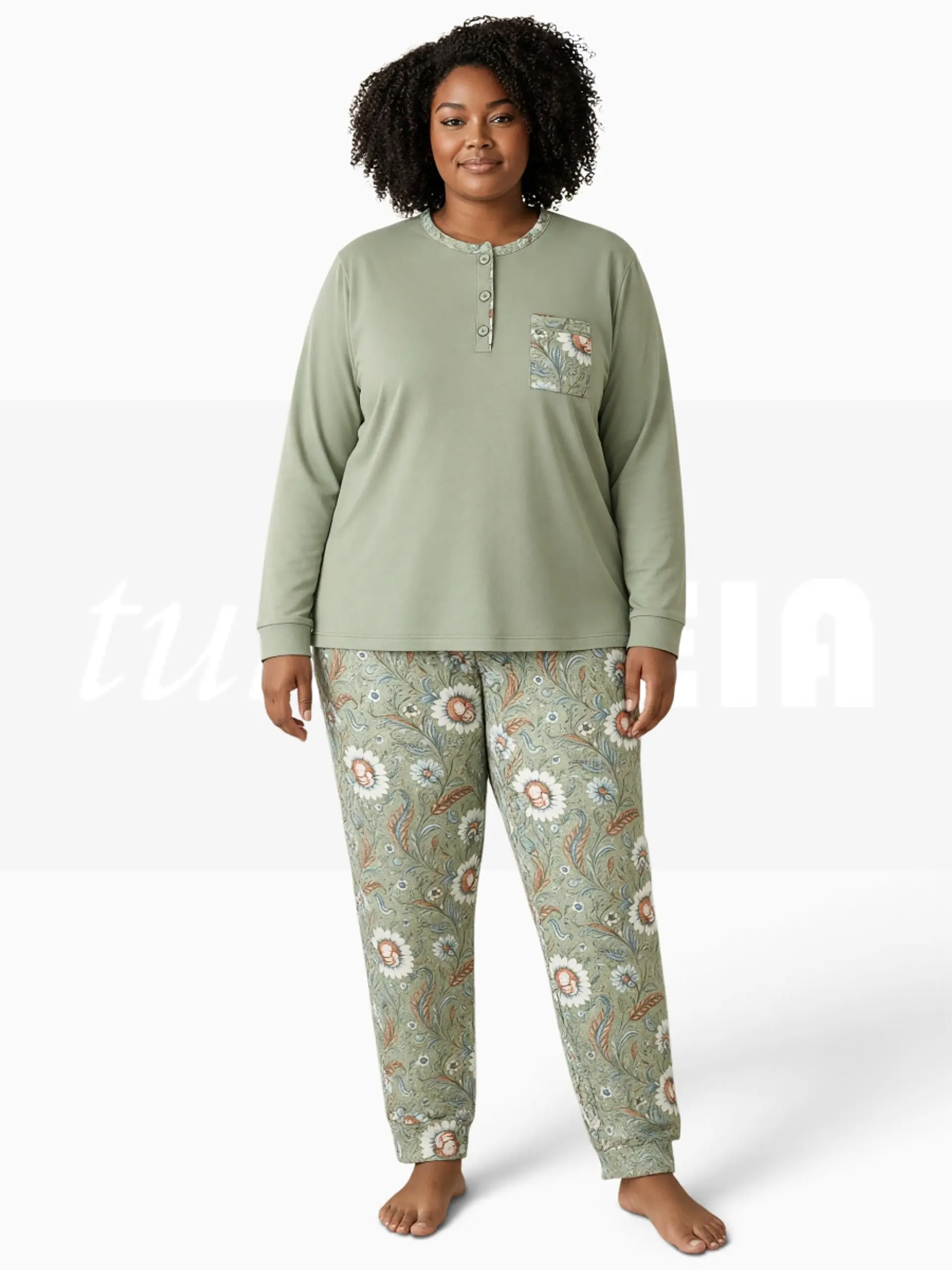 Pijama de mulher estampado 1