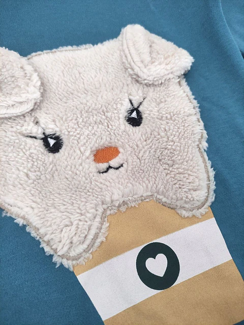 Pijama de criança "Ursinho" - 100% algodão (com carda)
