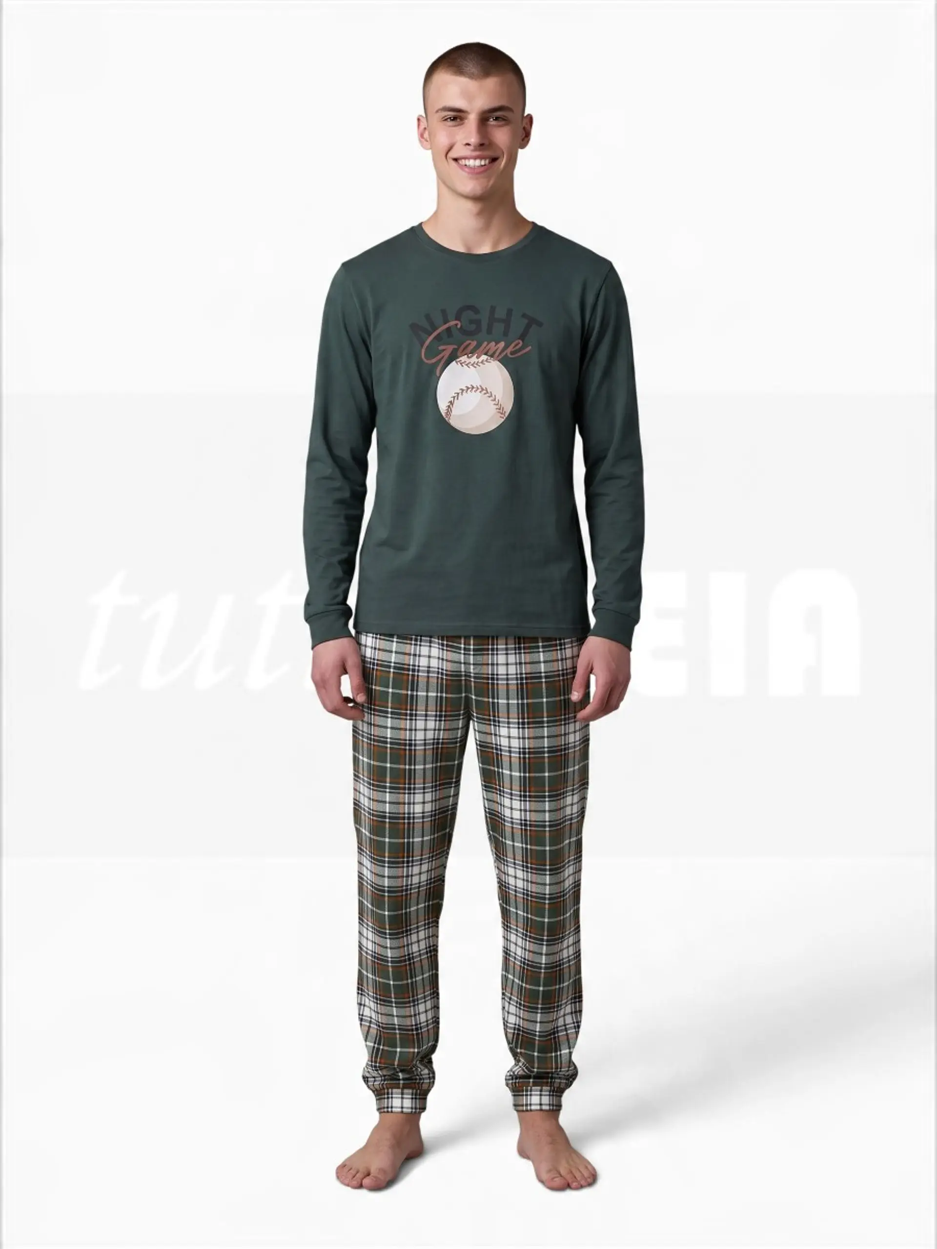 Pijama de homem em algodão 