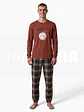 Pijama de homem 100% algodão (com carda) 