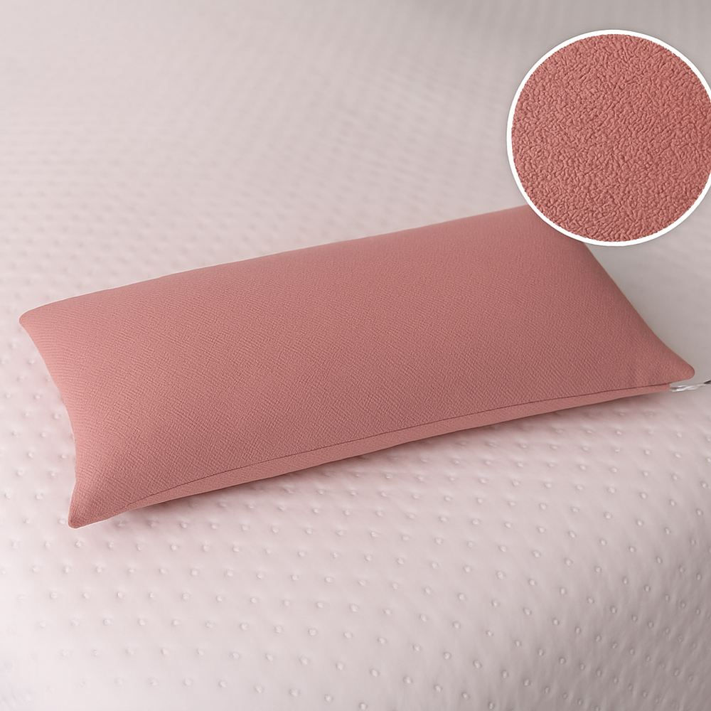 Piecera Mantita tejida a telar, Palo rosa, Lana natural