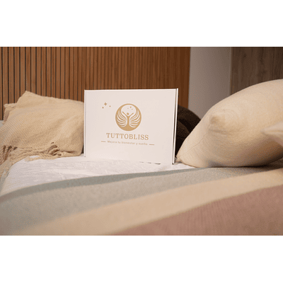 Piecera Mantita tejida a telar, Lana natural Sésamo.