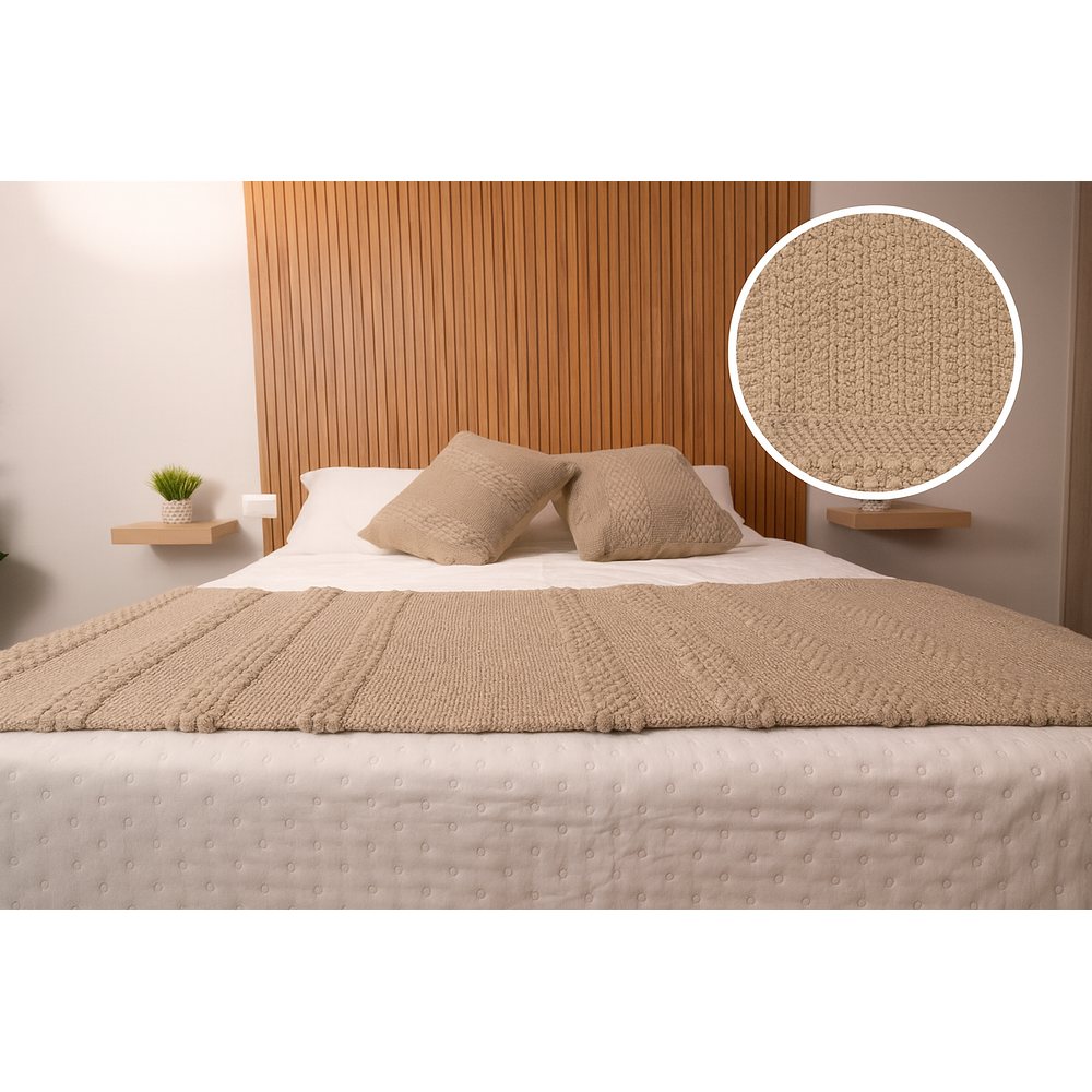 Cojines Artesanales de Lana de Oveja 100% Natural, Gris Arena