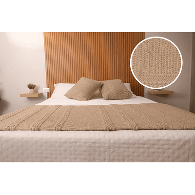 Cojines Artesanales de Lana de Oveja 100% Natural, Gris Arena