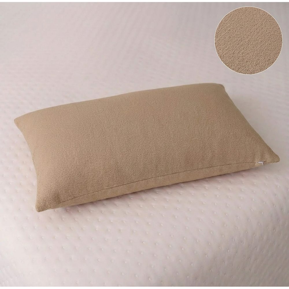 Pack de 3 Cojines tejidos a telar lana natural, Sésamo