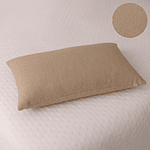 Pack de 3 Cojines tejidos a telar lana natural, Sésamo