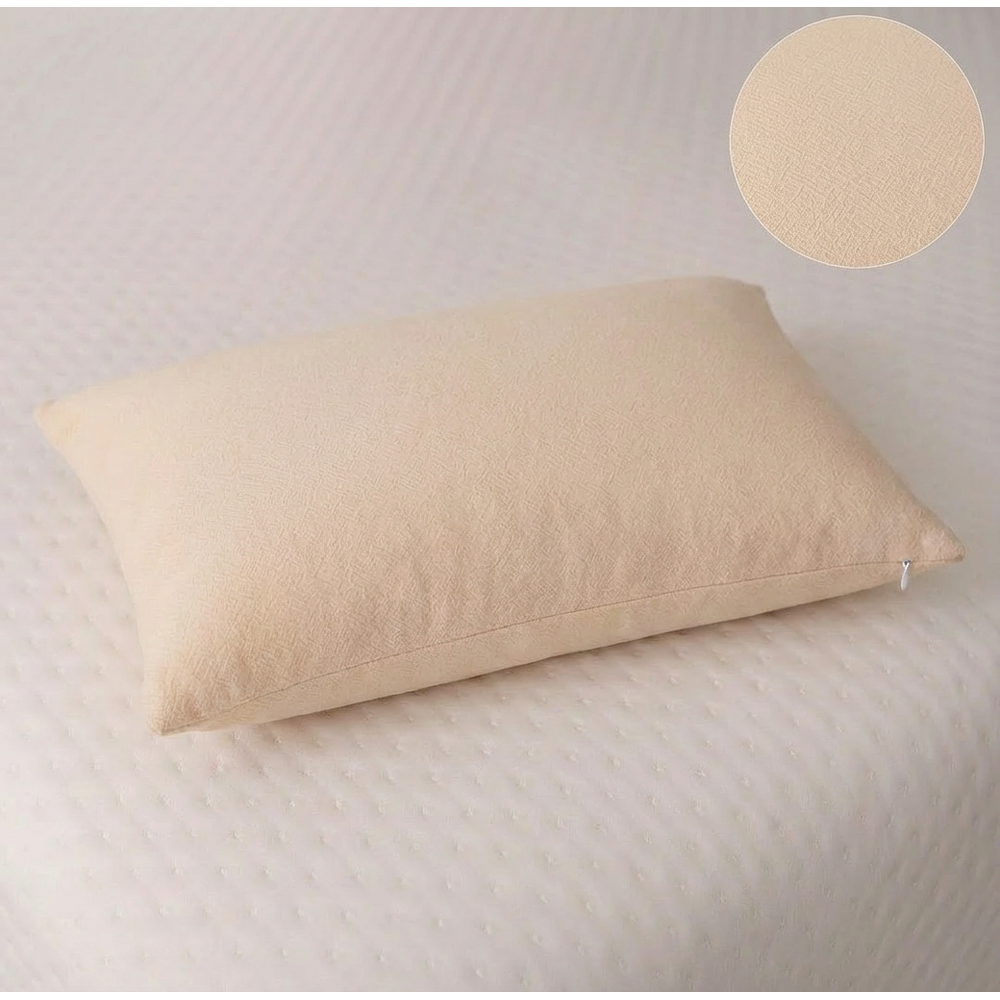 Pack de 3 Cojines tejidos a telar lana natural, Crudo