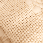 Pieceras Artesanales de Lana de Oveja 100% Natural, Blanco crudo.