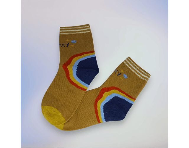 Pack de 5 Pares de Calcetines  Galaxias con Ternura en Cada Paso para Niñas/Niños. Tejido elástico en mezcla de algodón peinado