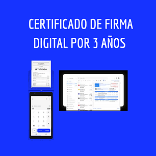 CERTIFICADO DE FIRMA ELECTRONICA POR 3 AÑOS $19.000
