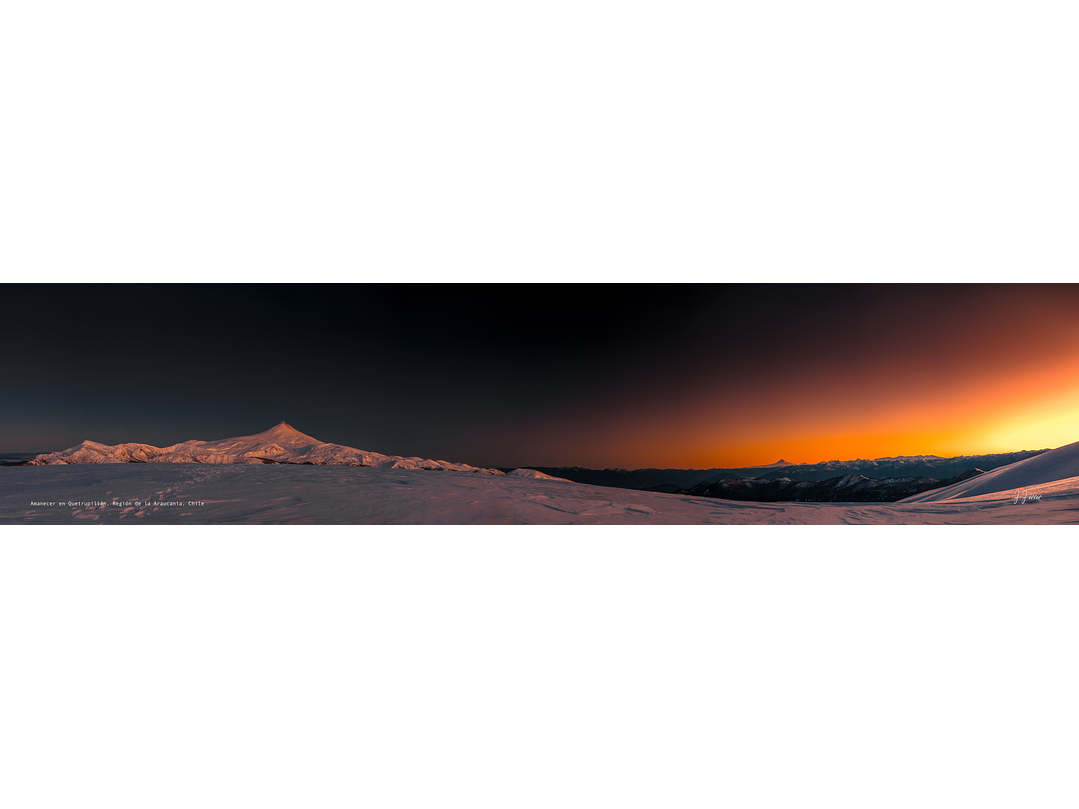 Amanecer en Quetrupillán, Región de la Araucanía, Chile 1