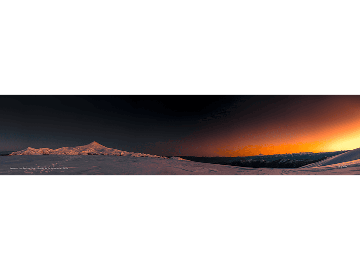 Amanecer en Quetrupillán, Región de la Araucanía, Chile 1