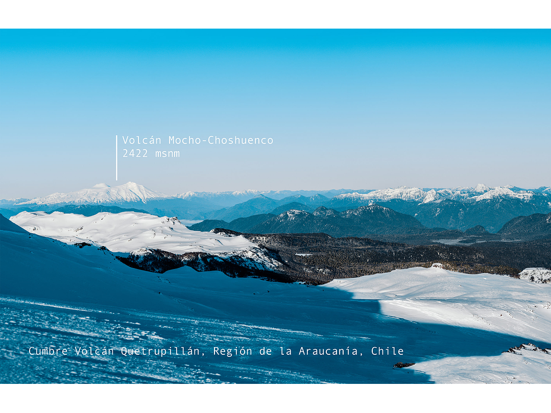 Cumbre Volcán Quetrupillán, Región de la Araucanía, Chile - Con infografía 3