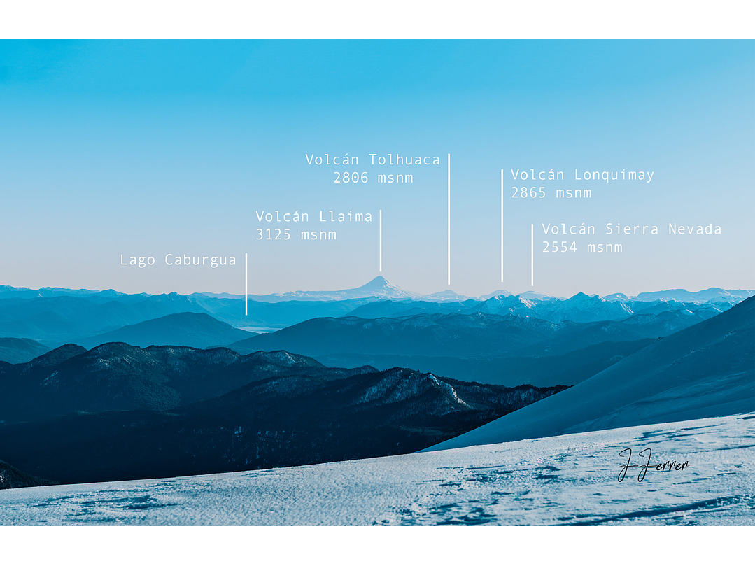 Cumbre Volcán Quetrupillán, Región de la Araucanía, Chile - Con infografía 7