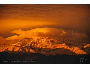 Atardecer en Santiago, Región Metropolitana, Chile