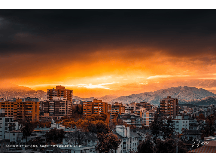 Amanecer en Santiago, Región Metropolitana, Chile 1
