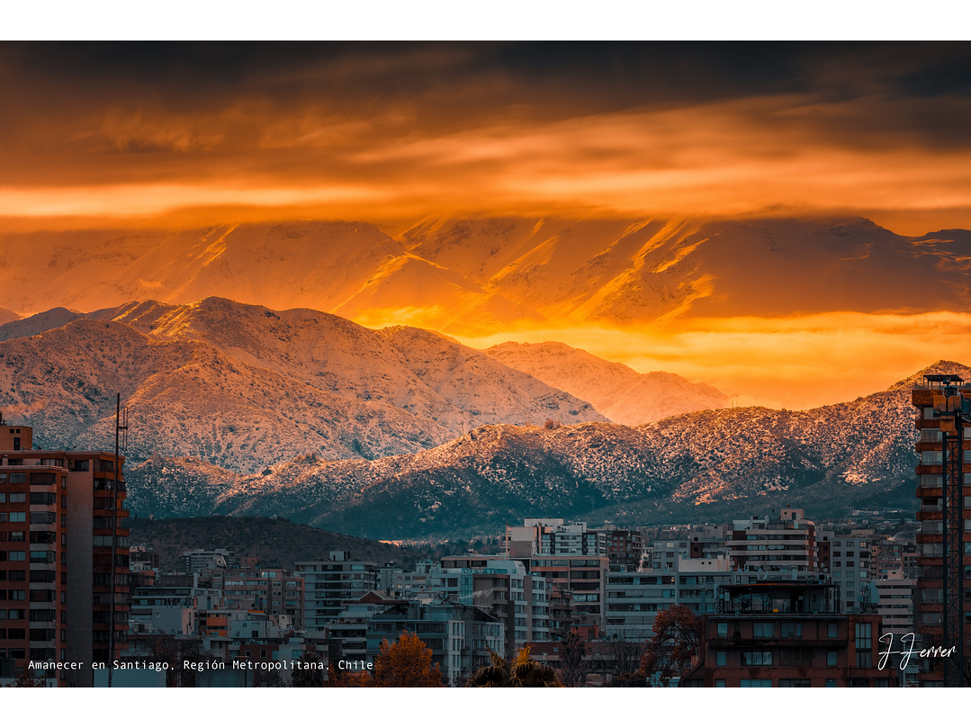 Amanecer en Santiago, Región Metropolitana, Chile 1