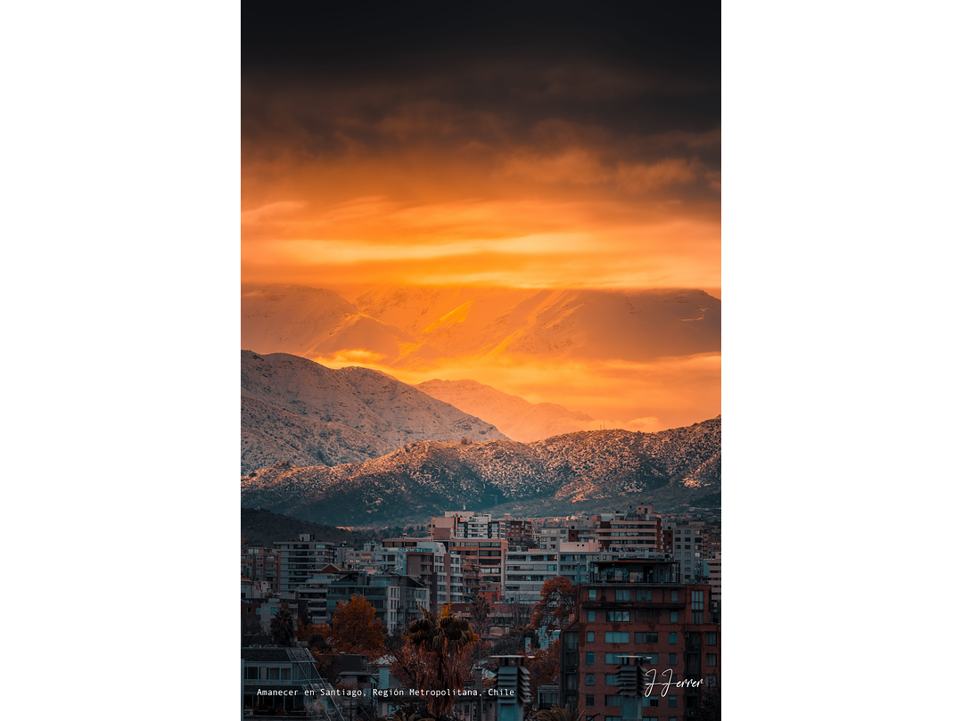Amanecer en Santiago, Región Metropolitana, Chile 1