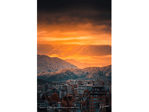 Amanecer en Santiago, Región Metropolitana, Chile
