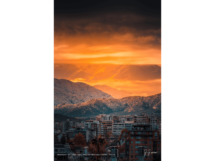 Amanecer en Santiago, Región Metropolitana, Chile 1