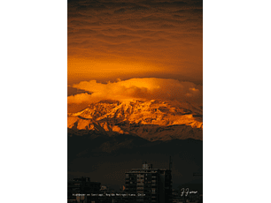 Atardecer en Santiago, Región Metropolitana, Chile