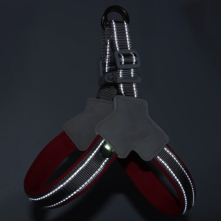 Pettorina per cani senza tirare per cani di taglia piccola e media Gatti Cintura pettorale regolabile riflettente Cucciolo Bulldog francese Collare di piombo Forniture per animali... 7