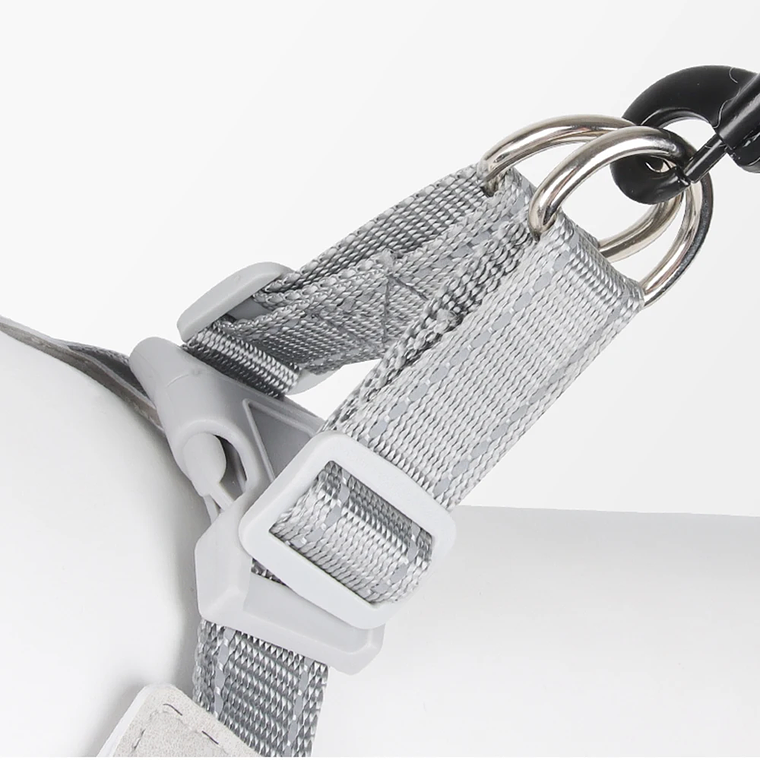 Pettorina per cani senza tirare per cani di taglia piccola e media Gatti Cintura pettorale regolabile riflettente Cucciolo Bulldog francese Collare di piombo Forniture per animali... 8