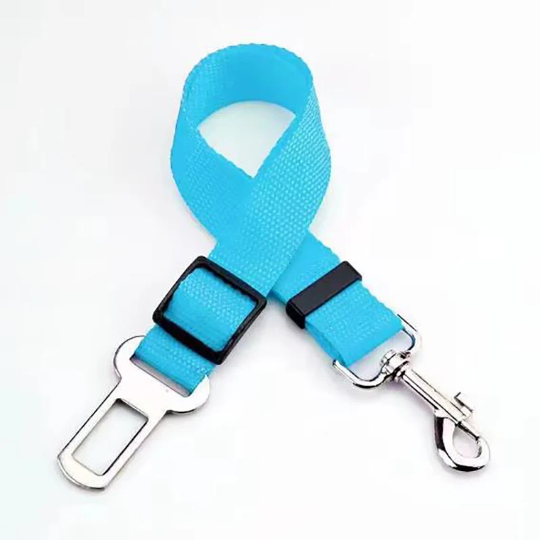 New Dog Car Seat Belt Safety Protector Travel Pets Accessories Dog Leash Collar Breakaway Solid Car Harness Pet Car Seat Belts 3