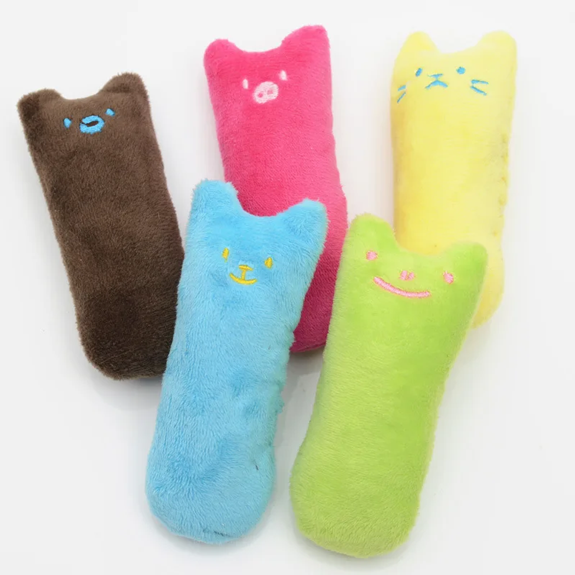 Teeth Grinding Catnip Toys Funny Interactive Plush Cat Toy Pet Kitten Chewing Vocal Toy Claws Thumb Bite Cat mint For Cats 6