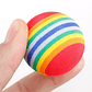 10PCS Rainbow Cat Toys Ball Interactive Cat Dog Play Chewing Rattle Scratch Ball Training Balls Pet Toys Supplies - thumbnail 4