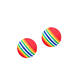 10PCS Rainbow Cat Toys Ball Interactive Cat Dog Play Chewing Rattle Scratch Ball Training Balls Pet Toys Supplies - thumbnail 5