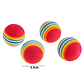 10PCS Rainbow Cat Toys Ball Interactive Cat Dog Play Chewing Rattle Scratch Ball Training Balls Pet Toys Supplies - thumbnail 7