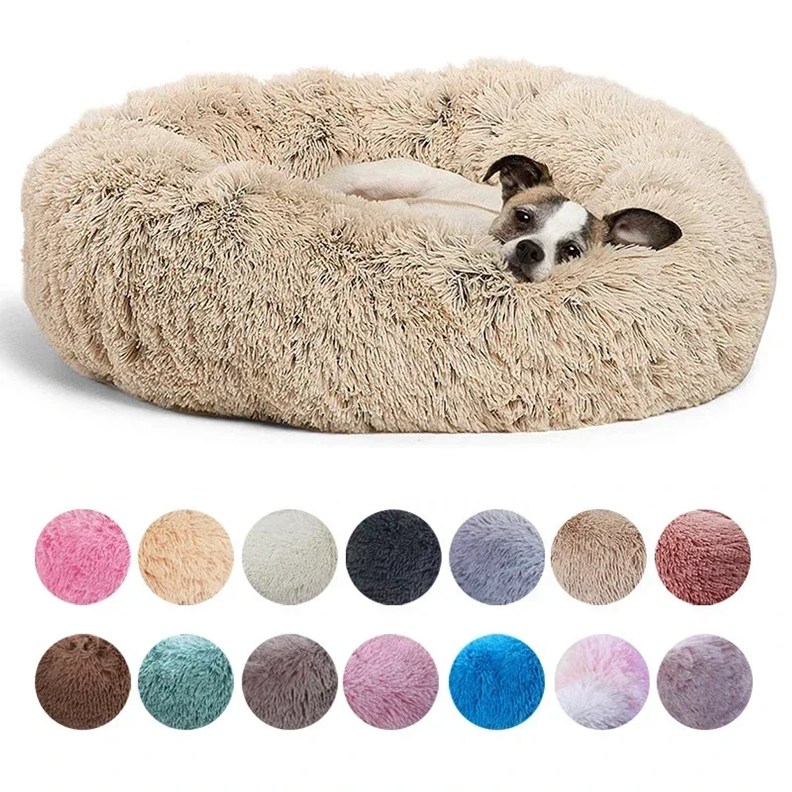 40-90 cm 6 dimensioni Letto rotondo per animali domestici per letto per cani di grandi dimensioni Letto per gatti super morbido Casetta per cani in peluche per casetta per cani di... 1