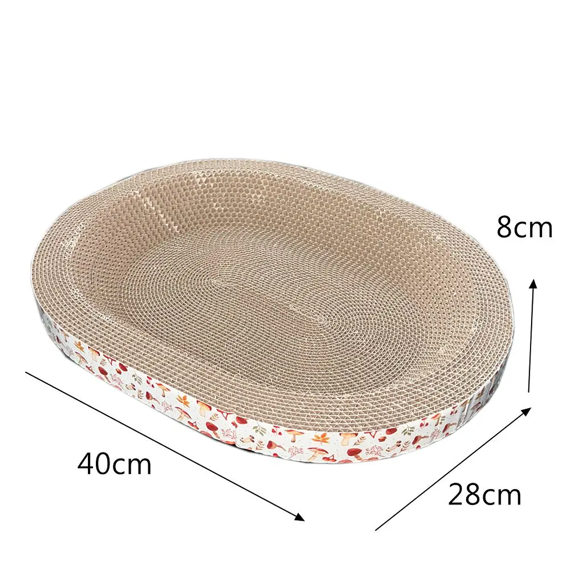 Cat Scratching Board Protect Furniture Grinding Claw Toys Oval Corrugated Paper Wear-resistant Cat Nest Cat Accessories 4