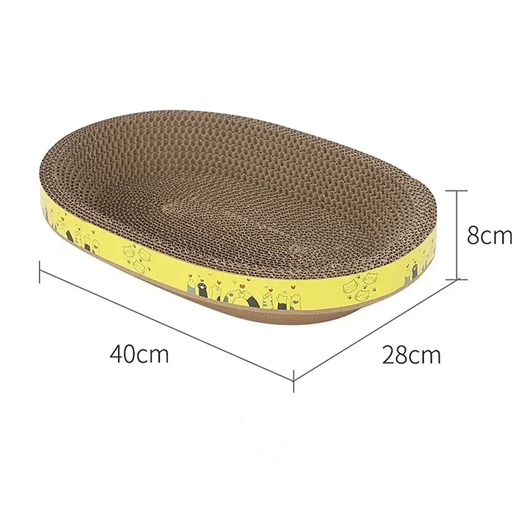 Cat Scratching Board Protect Furniture Grinding Claw Toys Oval Corrugated Paper Wear-resistant Cat Nest Cat Accessories 5