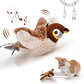 New Simulated Bird Cat Toy Interactive Toys Dog Rechargeable Chirping Flapping Bird(no Flying) Touch Activated Plush Toy Pet - vignette 1
