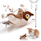 New Simulated Bird Cat Toy Interactive Toys Dog Rechargeable Chirping Flapping Bird(no Flying) Touch Activated Plush Toy Pet - vignette 2