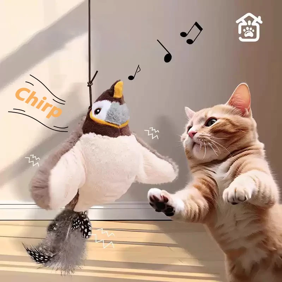 Dog Cat Interactive Ball Toy Automatic Rolling Ball Faux Tail Rechargeable Smart Pet Electric Toy Dog Cat Training Imitate Mouse 12