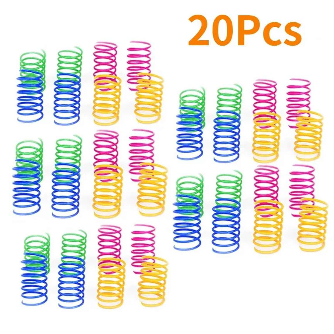Pet Cat Toys Wide Durable Heavy Gauge Cat Spring Toy Colorful Springs Cat Pet Toy Coil Spiral Springs Pet Intera 1
