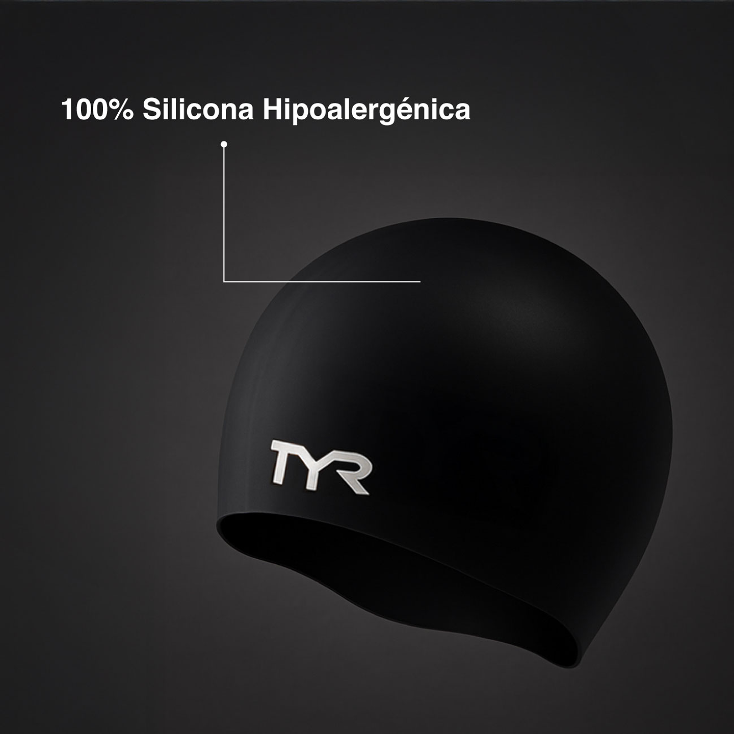 Gorra de Natación TYR Silicona Verde/Azul 3