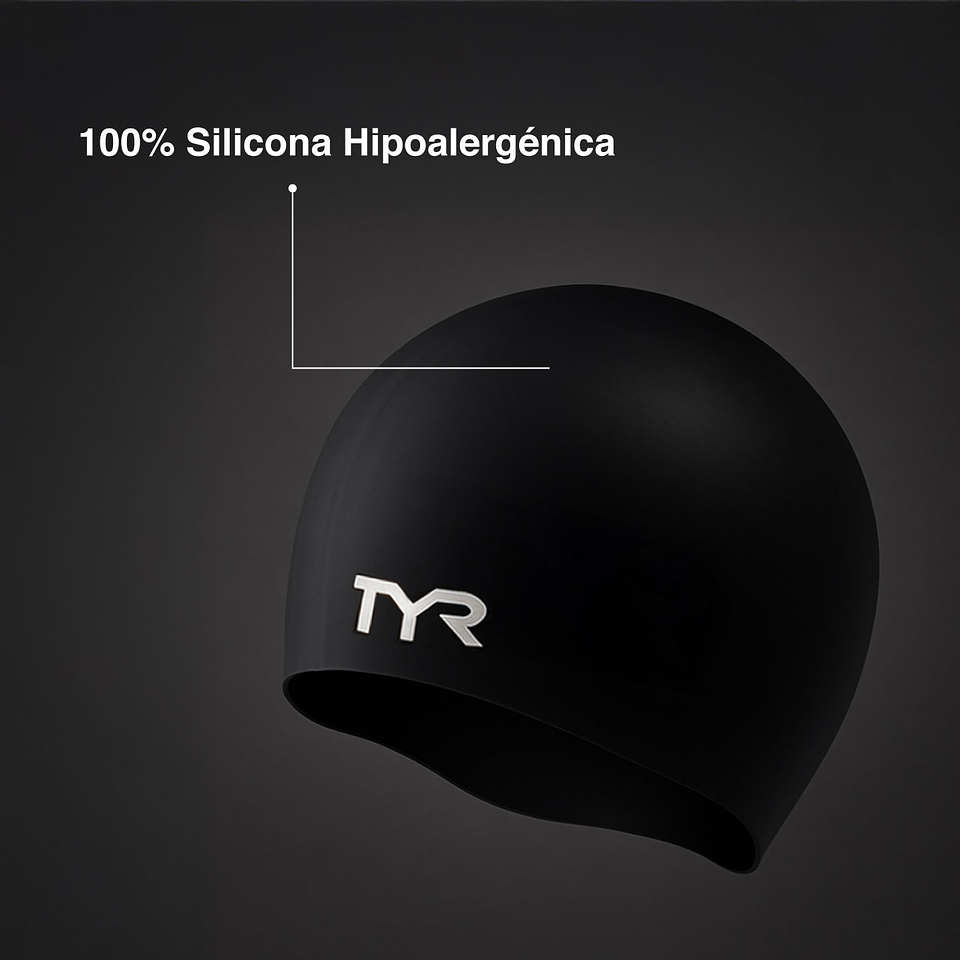 Gorra de Natación TYR Silicona Verde/Azul 3