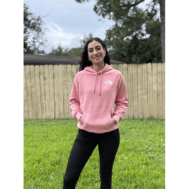 Poleron Box NSE color salmón 3