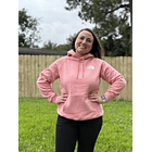 Poleron Box NSE color salmón 1