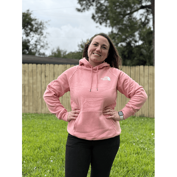 Poleron Box NSE color salmón 1