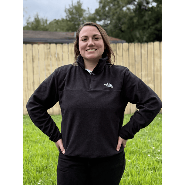 Poleron Micropolar Anchor 1/4 zip TNF Black 1