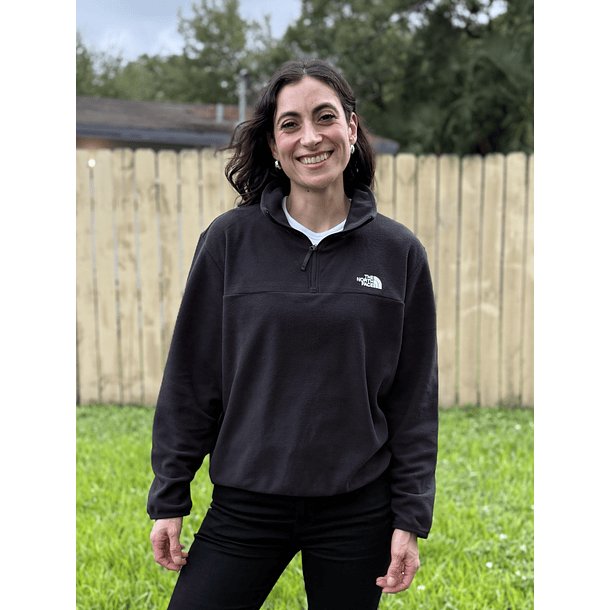 Poleron Micropolar Anchor 1/4 zip TNF Black 3