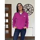 Poleron Micropolar Anchor 1/4 zip Deep Mulberry 1