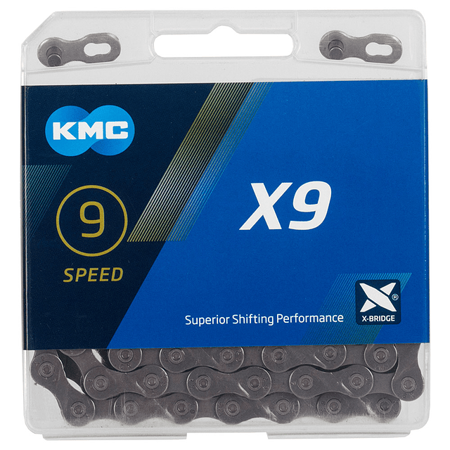 Cadena KMC X9 Plata