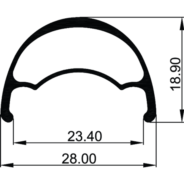 Llanta Weinmann 29" U28 Negra AV