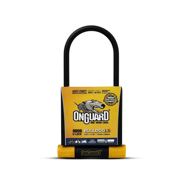 Candado On Guard U-LOCK Bulldog LS 115x292mm.